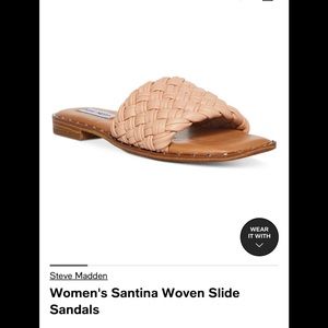 Steve Madden Santina Sandals in nude color. Size 8. New in box